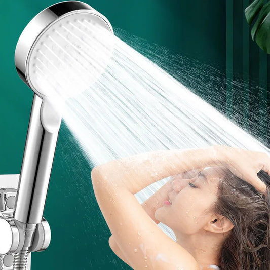 High Pressure Shower Head 5 Modes Adjustable Showerheads with Hose Water Saving One-Key Stop Spray Nozzle Bathroom Accessories